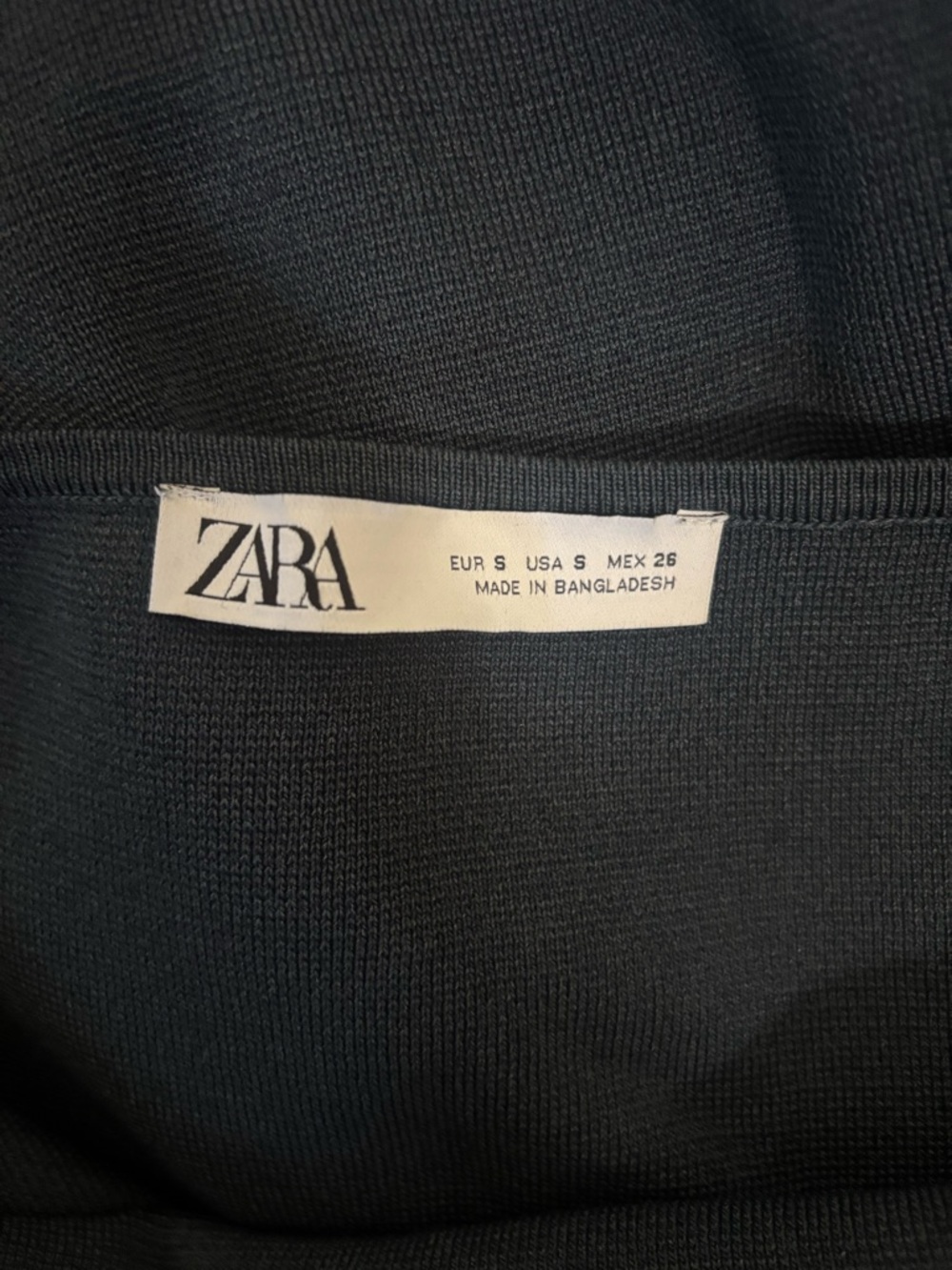Zara Black Knit Halter Neck Midi Dress size S - Picture 5 of 11